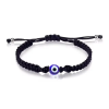 Karkötőshop.hu Allah szeme fekete védelmező karkötő - 8mm gyönggyel