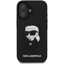 Karl Lagerfeld 3D Rubber Ikonik iPhone 16 Black tok (KLHCP16S3DRKINK) tok és táska