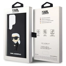 Karl Lagerfeld 3D Rubber Ikonik Samsung Galaxy S24 Ultra Tok - Fekete/Tok tok és táska