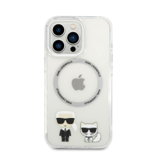 Karl Lagerfeld and Choupette MagSafe hátlap tok Apple iPhone 14 Pro Max, átlátszó tok és táska