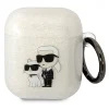 Karl Lagerfeld Apple Airpods 1/2 KARL LAGERFELD KLA2HNKCTGT Glitter TPU Tartó - Átlátszó