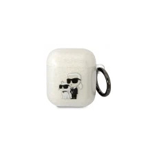 Karl Lagerfeld Apple Airpods 1/2 KARL LAGERFELD KLA2HNKCTGT Glitter TPU Tartó - Átlátszó fülhallgató, fejhallgató tok