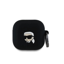Karl Lagerfeld Apple Airpods 4 tok fekete KLA4RUNIKK fülhallgató, fejhallgató tok