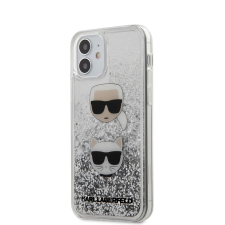 Karl Lagerfeld Apple iPhone 12 Mini tok átlátszó ezüst (KLHCP12SKCGLSL) (KLHCP12SKCGLSL) - Telefontok tok és táska
