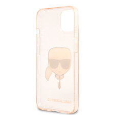 Karl Lagerfeld Apple iPhone 13 KARL LAGERFELD KLHCP13SKHTUGLGO Glitter Hátlap - Rózsaszín tok és táska