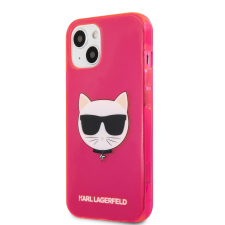 Karl Lagerfeld Apple iPhone 13 Mini KARL LAGERFELD KLHCP13SCHTRP Hátlap - Rózsaszín tok és táska