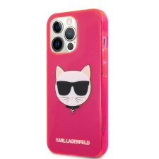 Karl Lagerfeld Apple iPhone 13 Pro KARL LAGERFELD KLHCP13LCHTRP Hátlap - Rózsaszín tok és táska