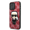 Karl Lagerfeld Apple iPhone 13 Pro KARL LAGERFELD KLHCP13LPMNIKPI Hátlap - Piros