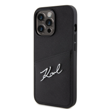 Karl Lagerfeld Apple iPhone 13 Pro KARL LAGERFELD KLHCP13LSAPKSK Hátlap - Fekete tok tok és táska
