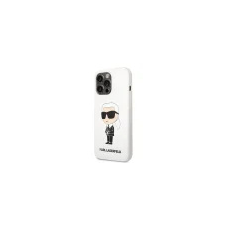 Karl Lagerfeld Apple iPhone 13 Pro KARL LAGERFELD KLHCP13LSNIKBCH Liquid Hátlap - Fehér tok és táska