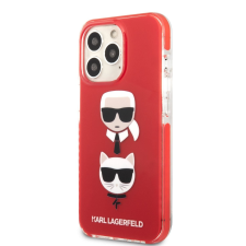 Karl Lagerfeld Apple iPhone 13 Pro KARL LAGERFELD KLHCP13LTPE2TR TPU Hátlap - Piros tok és táska