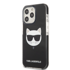 Karl Lagerfeld Apple iPhone 13 Pro Max KARL LAGERFELD KLHCP13XTPECK TPU Hátlap - Fekete tok és táska