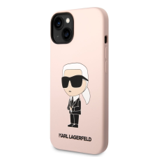 Karl Lagerfeld Apple iPhone 14 Plus KARL LAGERFELD KLHCP14MSNIKBCP Liquid Hátlap - Rózsaszín tok és táska