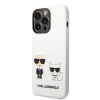 Karl Lagerfeld Apple iPhone 14 Plus KARL LAGERFELD KLHCP14MSSKCW Liquid Silicon Hátlap - Fehér