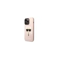 Karl Lagerfeld Apple iPhone 14 Pro KARL LAGERFELD KLHCP14LSLKHLP Liquid Silicon Hátlap - Rózsaszín tok és táska