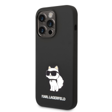 Karl Lagerfeld Apple iPhone 14 Pro KARL LAGERFELD KLHCP14LSNCHBCK Liquid Hátlap - Fekete tok és táska
