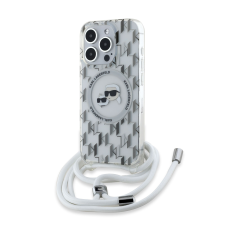 Karl Lagerfeld Apple iPhone 14 Pro KARL LAGERFELD KLHMP14LHCKCKLCT Magsafe IML Hátlap - Átlátszó tok és táska