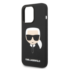 Karl Lagerfeld Apple iPhone 14 Pro KARL LAGERFELD KLHMP14LSLKHBK Liquid Silicon MagSafe Hátlap - Fekete tok és táska