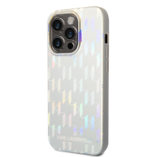 Karl Lagerfeld Apple iPhone 14 Pro Max KARL LAGERFELD KLHCP14XLGMMSV3 Hátlap - Ezüst tok és táska