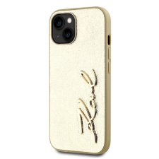 Karl Lagerfeld Apple iPhone 15 KARL LAGERFELD KLHCP15SPFMFBKMD Hátlap - Arany tok és táska