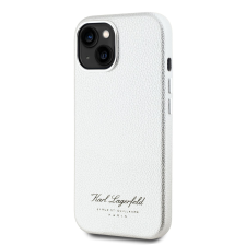 Karl Lagerfeld Apple iPhone 15 KARL LAGERFELD KLHCP15SPGWCMKHG Hátlap - Világosszürke tok és táska
