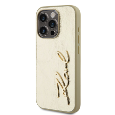 Karl Lagerfeld Apple iPhone 15 Pro KARL LAGERFELD KLHCP15LPFMFBKMD Hátlap - Arany tok és táska