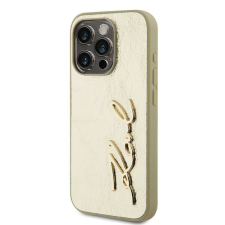 Karl Lagerfeld Apple iPhone 15 Pro KARL LAGERFELD KLHCP15LPFMFBKMD Hátlap - Arany tok és táska