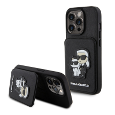 Karl Lagerfeld Apple iPhone 15 Pro KARL LAGERFELD KLHCP15LSAKCSCK Hátlap - Fekete tok és táska