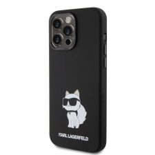 Karl Lagerfeld Apple iPhone 15 Pro KARL LAGERFELD KLHCP15LSNCHBCK Liquid Hátlap - Fekete tok és táska