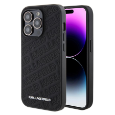 Karl Lagerfeld Apple iPhone 15 Pro tok fekete KLHCP15LPQKPMK (129445) (KLHCP15LPQKPMK) tok és táska