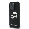 Karl Lagerfeld Apple iPhone 16 Pro Max KARL LAGERFELD KLHMP16XSKCHPPLK Liquid Silicon MagSafe Hátlap - Fekete