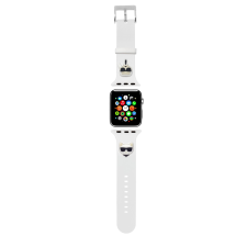 Karl Lagerfeld Apple iWatch Karl Lagerfeld KLAWLSLCKW 42/44mm óraszíj - Fehér okosóra kellék