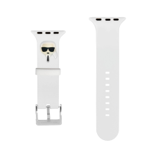 Karl Lagerfeld Apple iWatch Karl Lagerfeld KLAWLSLKW 42/44mm óraszíj - Fehér okosóra kellék
