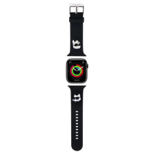 Karl Lagerfeld Apple Watch 42mm / 44mm / 45mm / 49mm óraszíj fekete KLAWLSLKCNK okosóra kellék