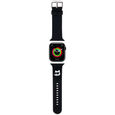 Karl Lagerfeld Choupette Head NFT Apple Watch 42/44 szíj - fekete okosóra kellék