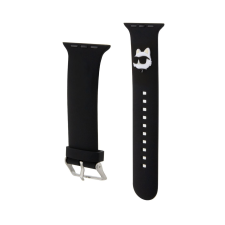 Karl Lagerfeld Choupette Head NFT óraszíj Apple Watchhoz 38/40/41 fekete (KLAWMSLCNK) okosóra kellék