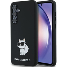 Karl Lagerfeld Choupette Metal Pin, Samsung Galaxy A55, Fekete, Poliuretán, Mobiltelefon Tok (KLD1970) tok és táska