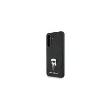 Karl Lagerfeld Fixed Glitter Ikonik Metal Pin Samsung Galaxy A56 hátlap tok, fekete tok és táska