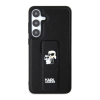 Karl Lagerfeld Gripstand Saffiano Samsung Galaxy S24 Tok - Fekete/Mintás (KLHCS24SGSAKCPK)