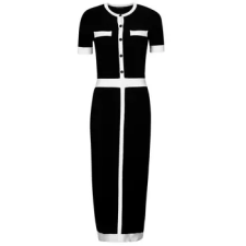 Karl Lagerfeld Hosszú ruhák CLASSIC KNIT DRESS Fekete EU L női ruha