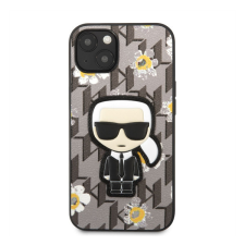 Karl Lagerfeld Ikonik Flower hátlap tok Apple iPhone 13, szürke tok és táska