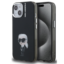 Karl Lagerfeld IML Aquarelle Karl iPhone 15 hátlap tok, fekete tok és táska