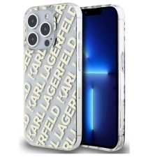 Karl Lagerfeld IML Electroplated Repeated Logo iPhone 15 Pro hátlap tok, arany tok és táska