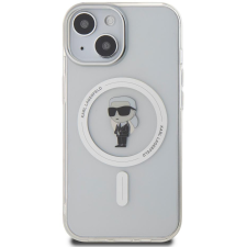 Karl Lagerfeld IML Ikonik iPhone 15 MagSafe átlátszó tok (KLHMP15SHFCKNOT) tok és táska