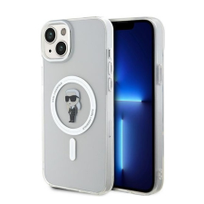 Karl Lagerfeld IML Ikonik MagSafe Apple iPhone 15 Plus hátlap tok, átlátszó (KLHMP15MHFCKNOT) tok és táska