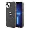 Karl Lagerfeld IML Ikonik MagSafe Apple iPhone 15 Plus hátlap tok, fekete