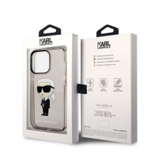 Karl Lagerfeld IML Ikonik NFT Apple iPhone 14 Pro Fekete Szilikon hátlap tok tok és táska