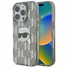 Karl Lagerfeld IML Karl Head galvanizált iPhone 16 Pro tok - fekete tok és táska