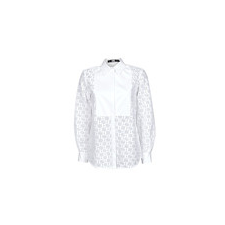 Karl Lagerfeld Ingek / Blúzok KL MONOGRAM LACE BIB SHIRT Fehér DE 32 blúz