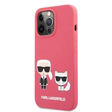 Karl Lagerfeld iPhone 13 Pro KARL LAGERFELD KLHCP13LSSKCP Liquid Silicon Hátlap - Piros tok és táska